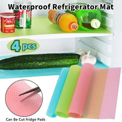 Refrigerator Mats / EVA Antibacterial / Fridge Liners / Cuttable Non-slip / Anti-foulling Cabinet Mat 150*45 cm 1 set of 4 mat Be hari shah 