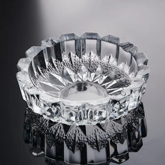 Ashtray Stylish and Elegant High-quality Round Glass Thick Perfect for Decorating Homes, Living Rooms, Offices, And Hotels. It Is a Unique Creative Decorative Accessory and Personalized Desktop Decoration Gift, The Best Choice For Gift Giving